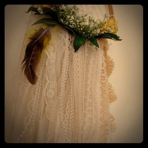 Pearls and Lace Dream Catcher